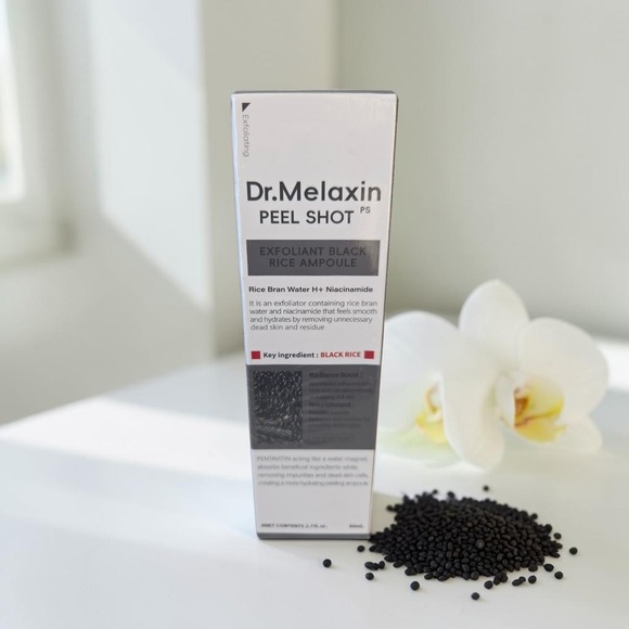 Dr.Melaxin Other - Dr. Melaxin Peel Shot Exfoliant Black Rice Ampoule 2.7 fl oz (80 ml) Niacinamide